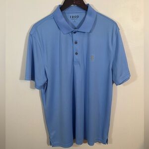 IZOD Golf Polo Shirt Men’s XL Blue Performance Short Sleeve Polyester